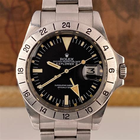 rolex explorer 2 gebraucht mit geschliffenen glas|used rolex explorer for sale.